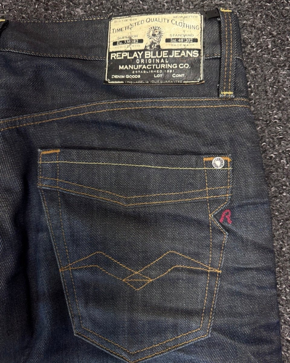 REPLAY BLUE JEANS Bootcut Straight w30l36