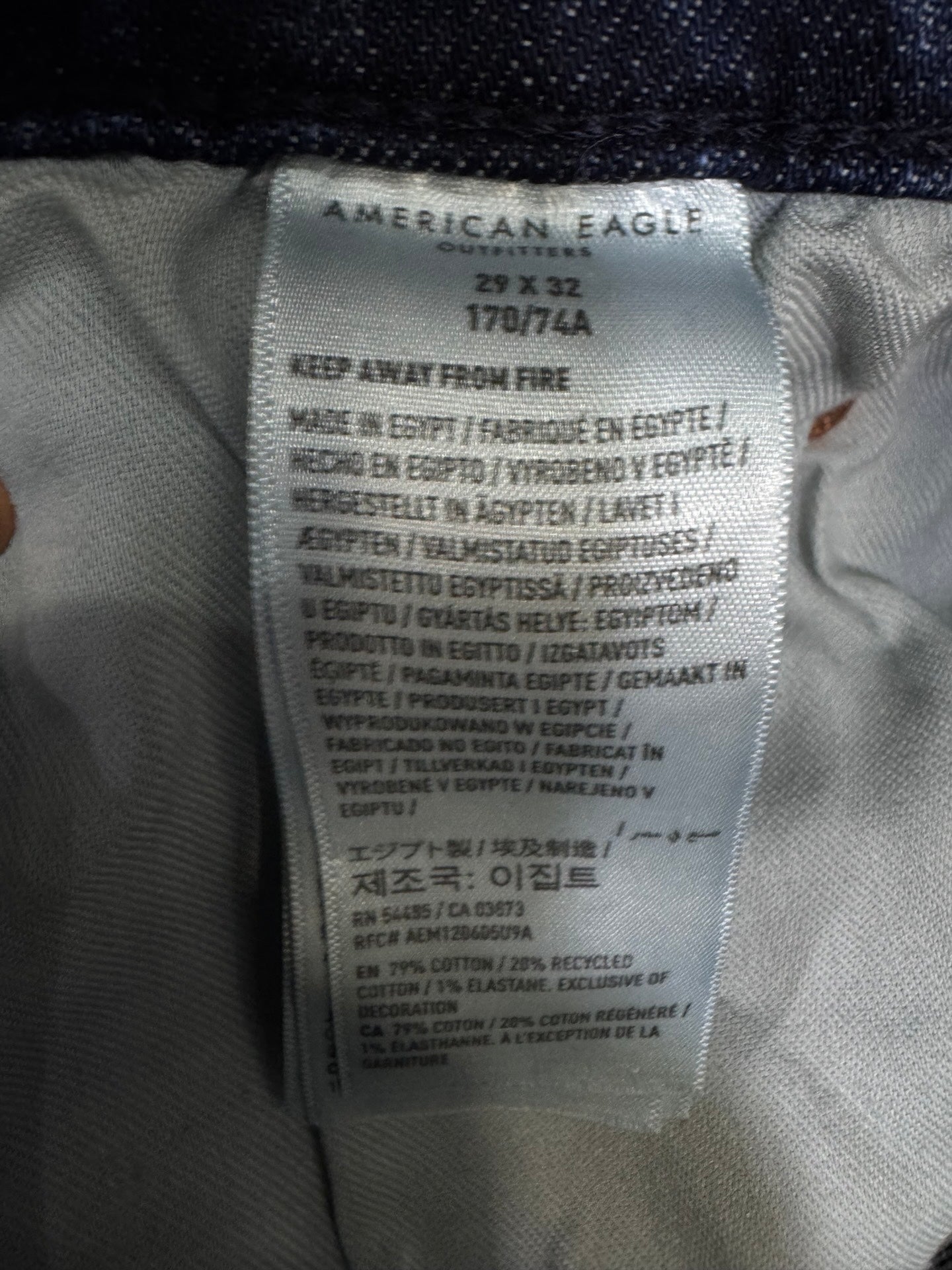 american eagle regular w31l32