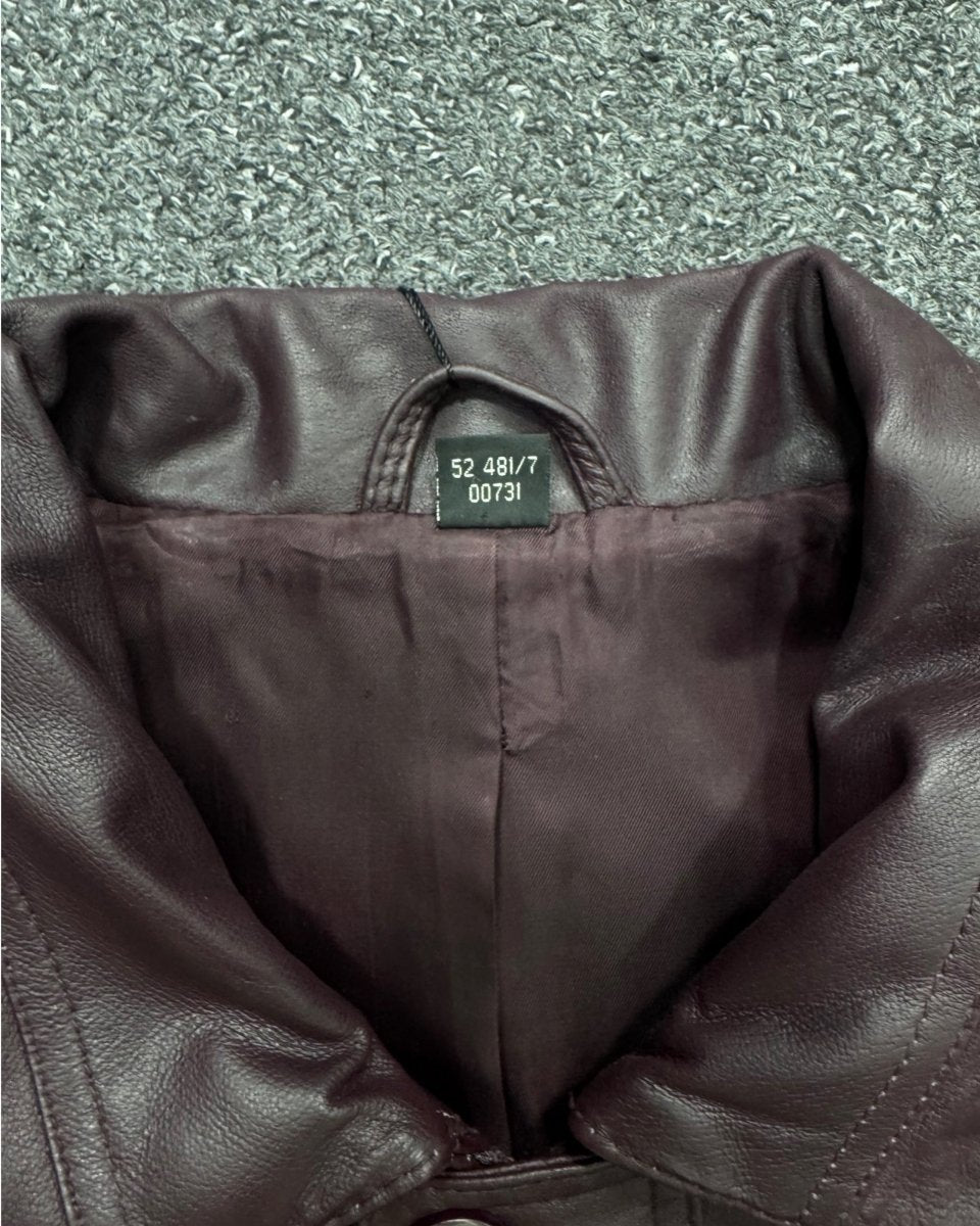 genuine cowhide leather bomber LARGE