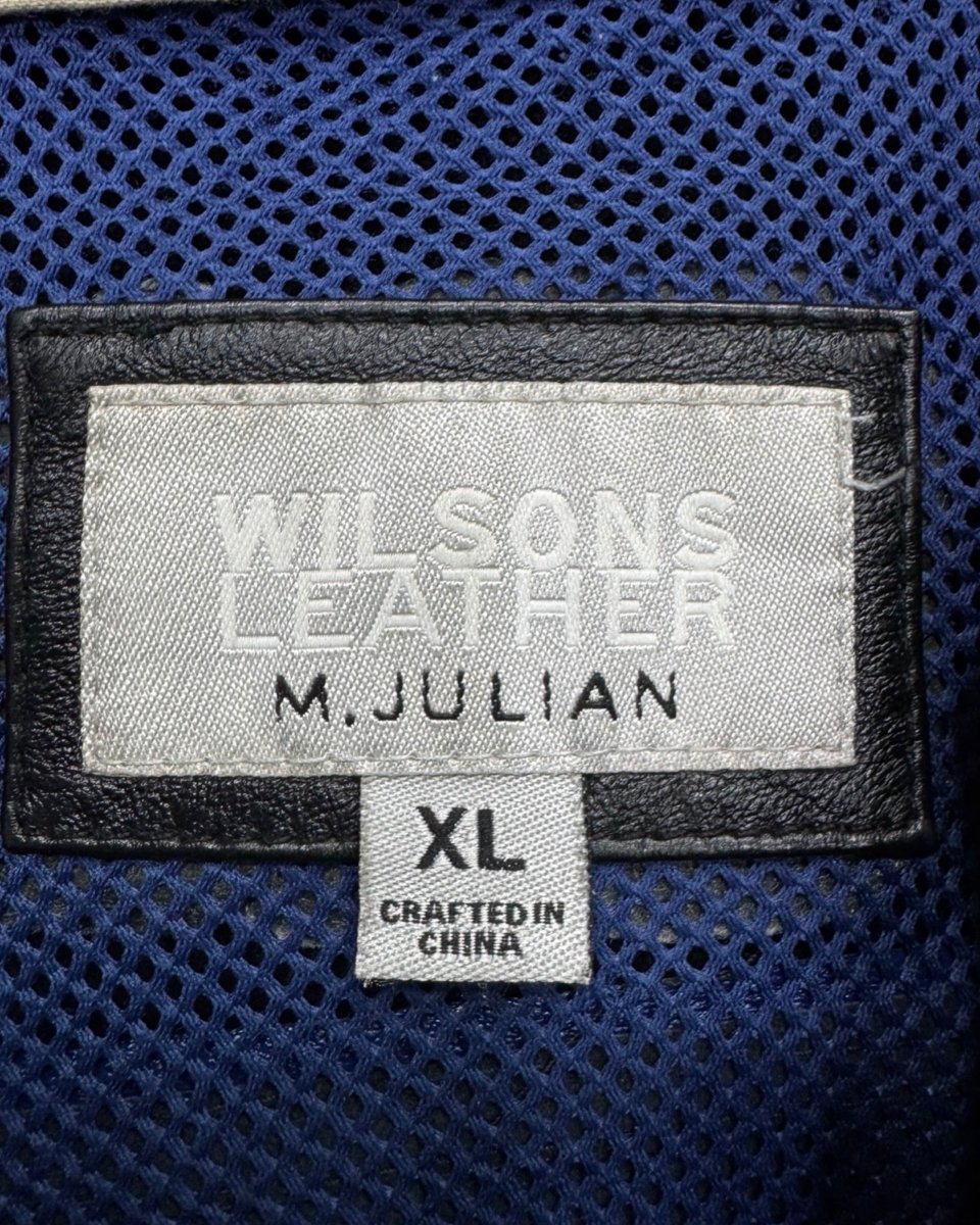 wilson genuine cowhide leather biker xl
