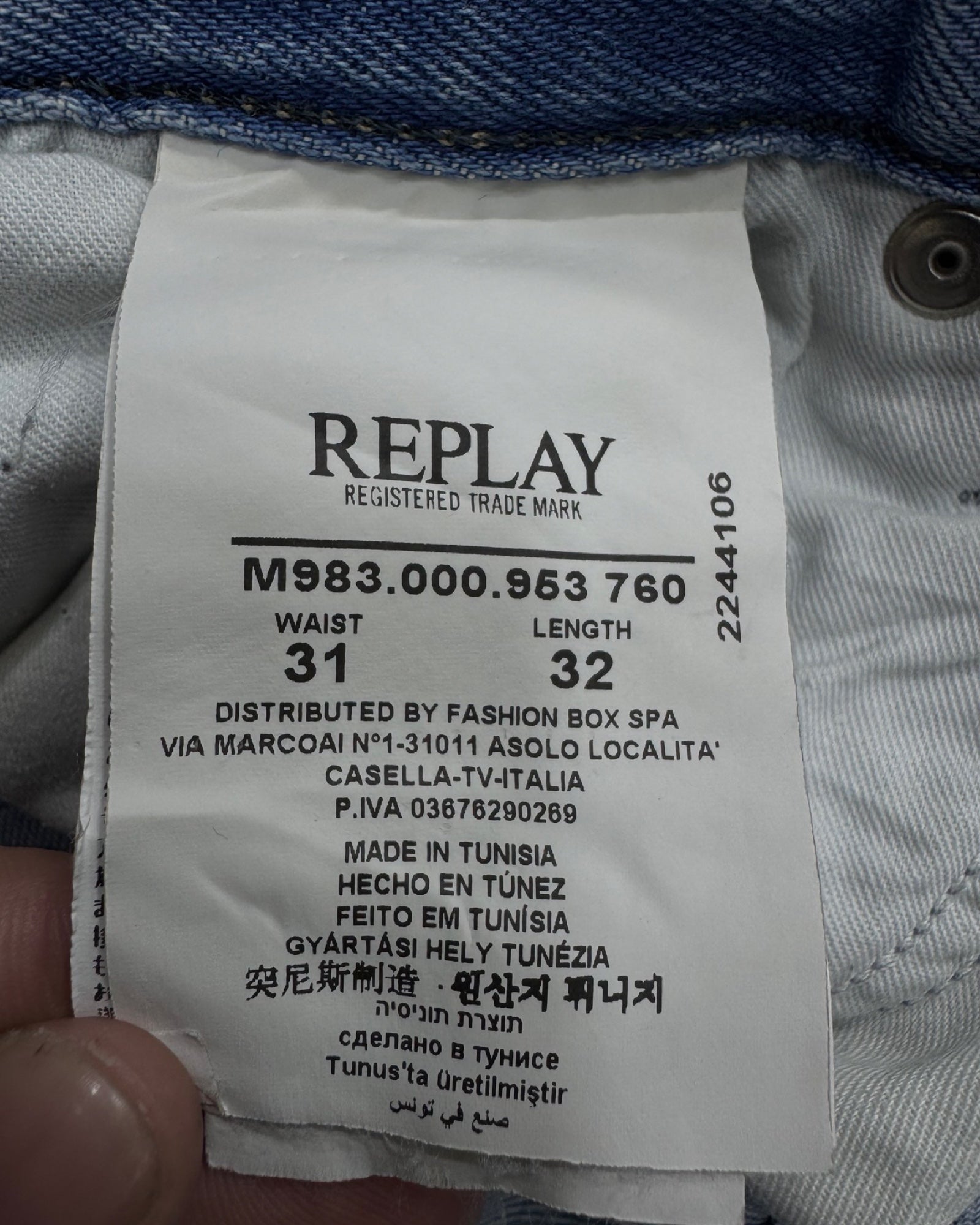 REPLAY BLUE JEANS Regular w31l32