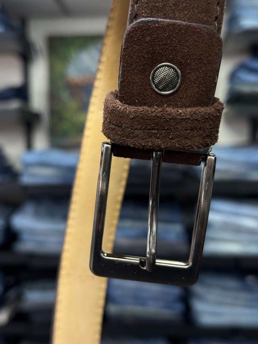 genuine italian suede belt flair by passo
