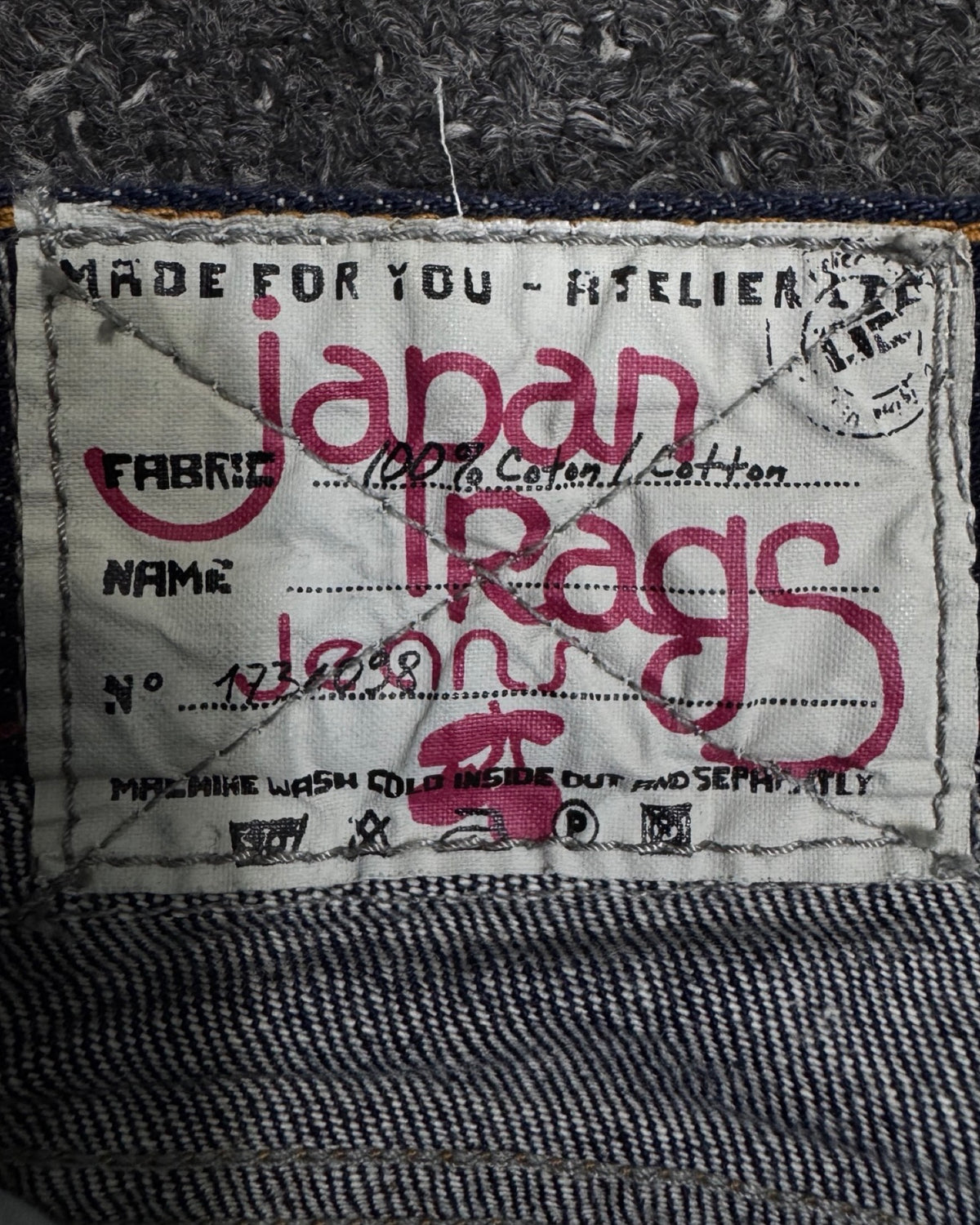 JAPANESE DENIM STRAIGHT W34L34