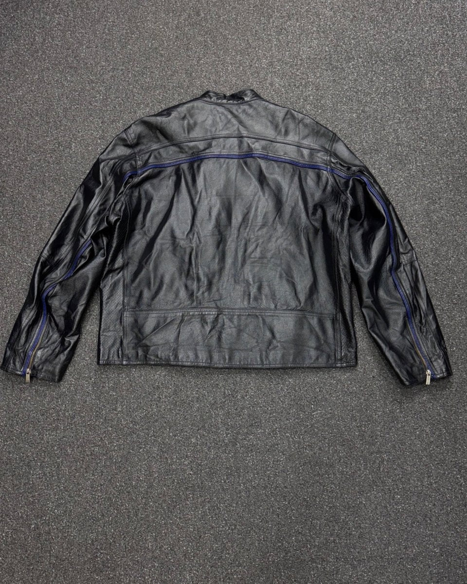 wilson genuine cowhide leather biker xl