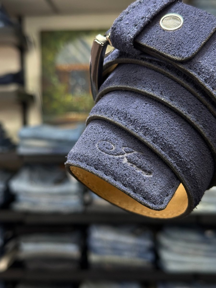 genuine italian suede belt flair by passo