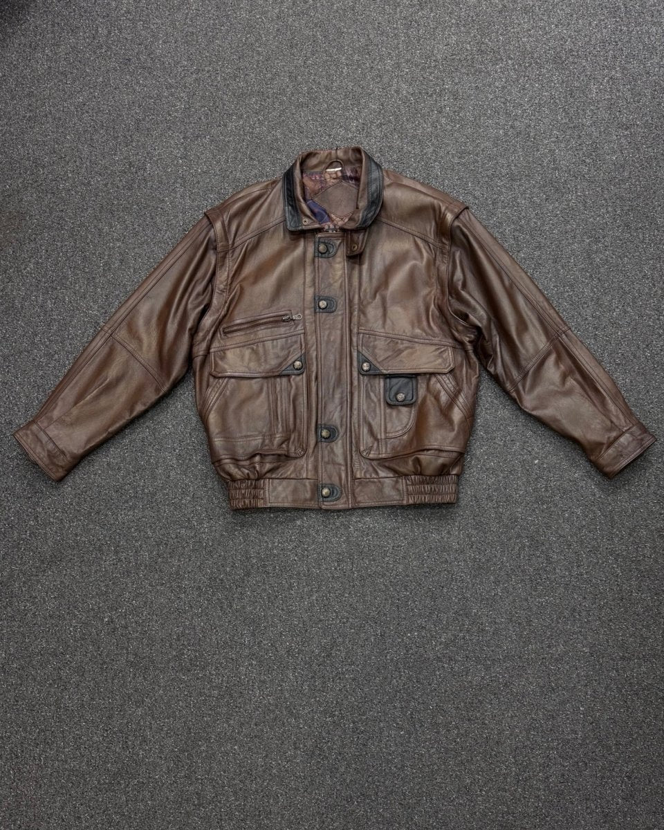 genuine cowhide leather BOMBER XL
