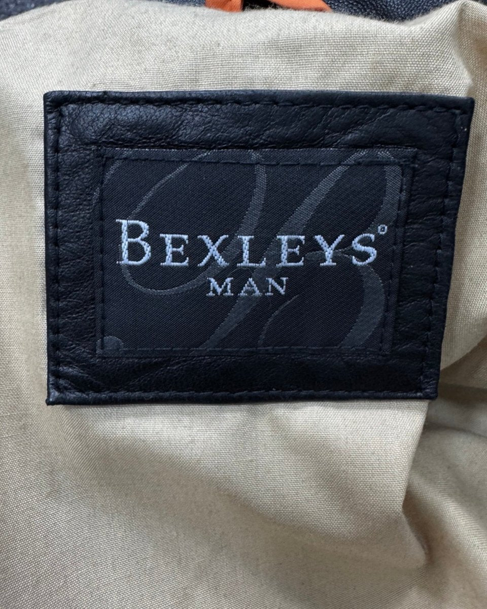 bexleys genuine cowhide leather bomber xl