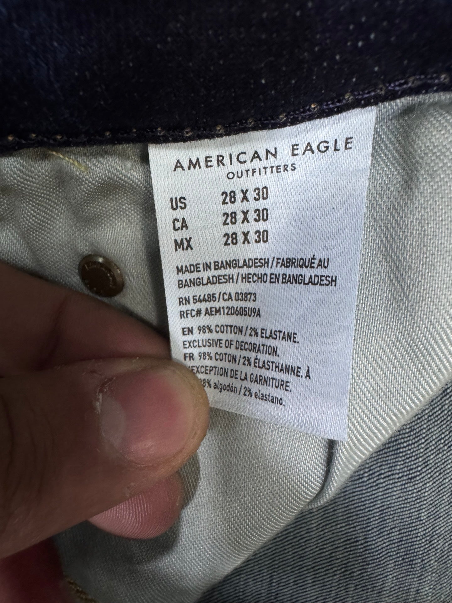 american eagle slim w28l32