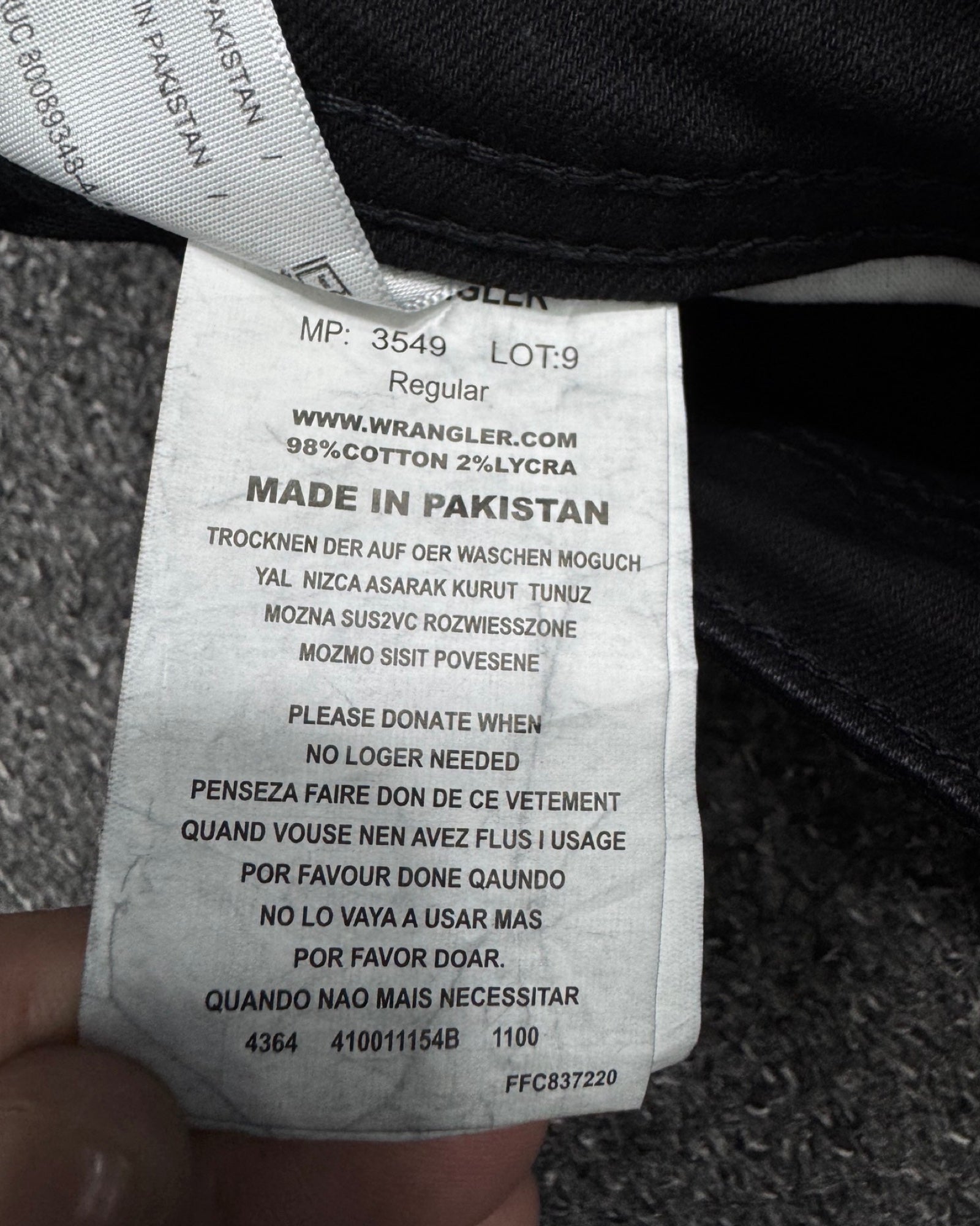 wrangler Regular w32l32