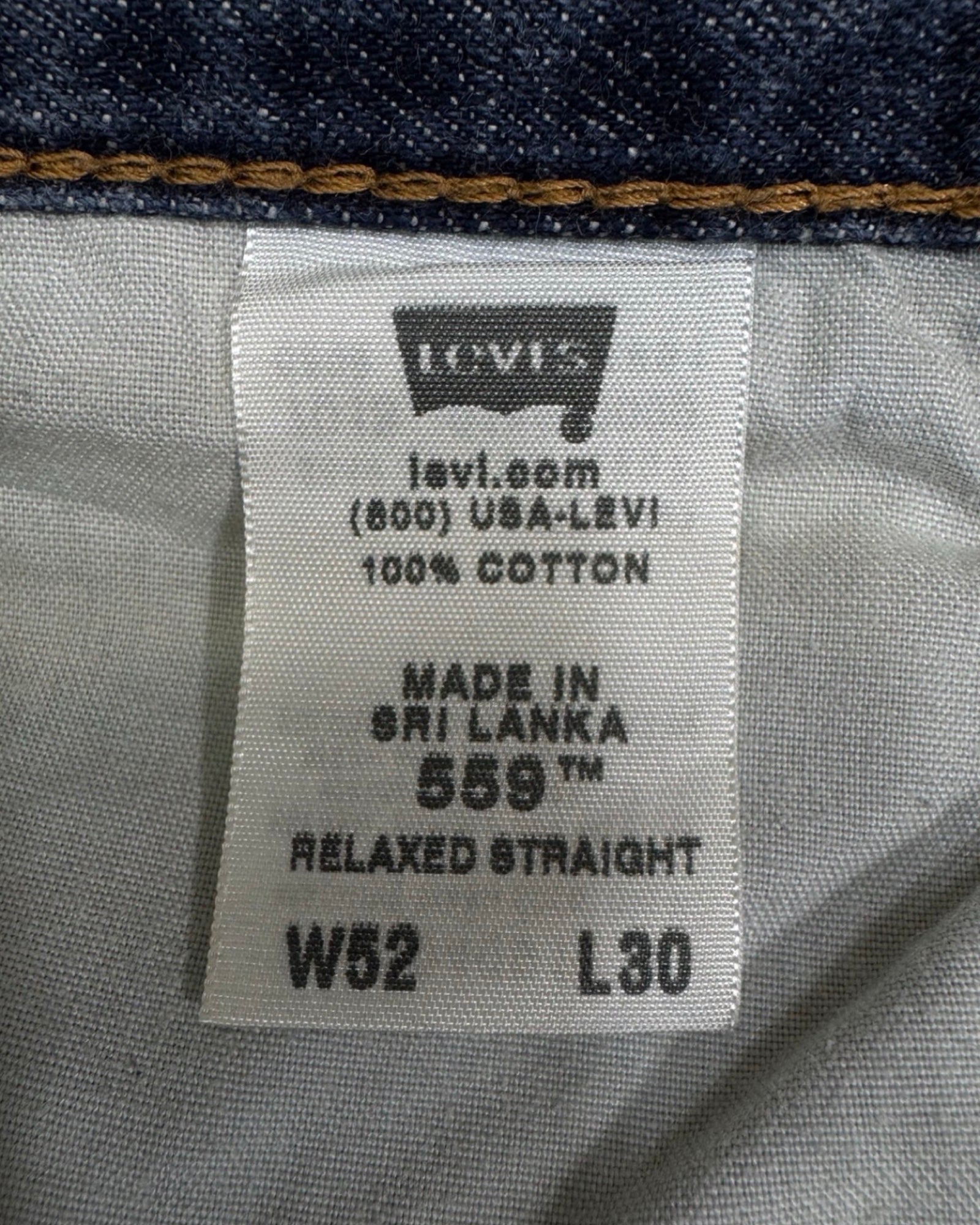 LEVI'S 559 straight w52L30