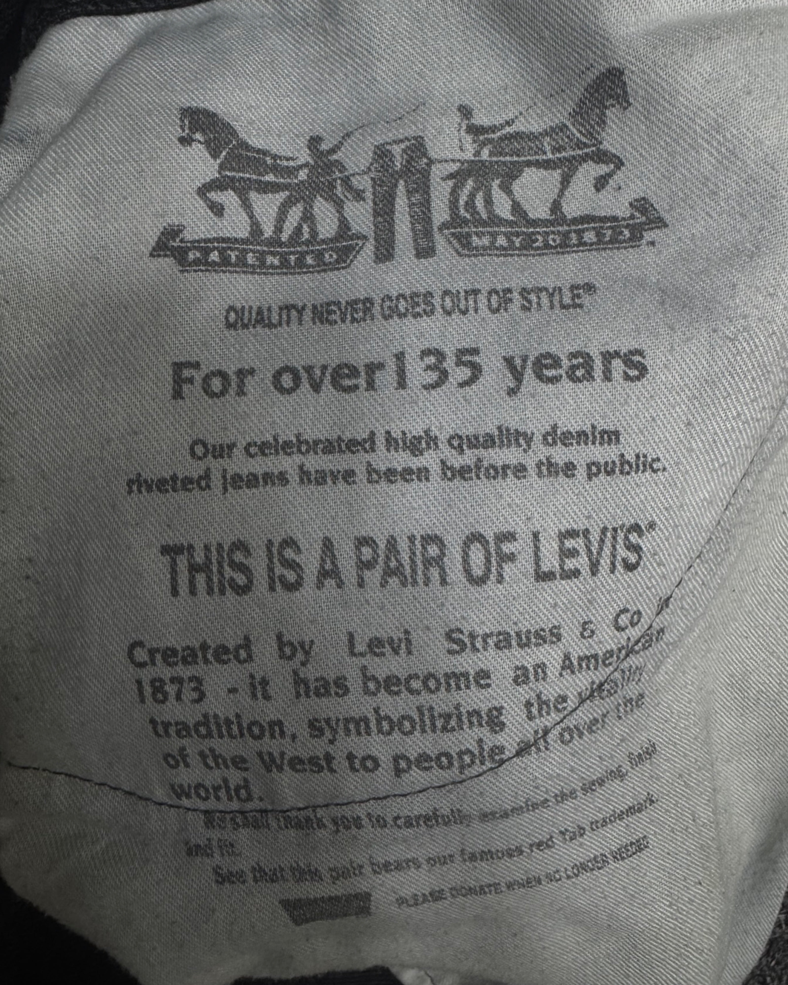 LEVI'S 505 w36l30