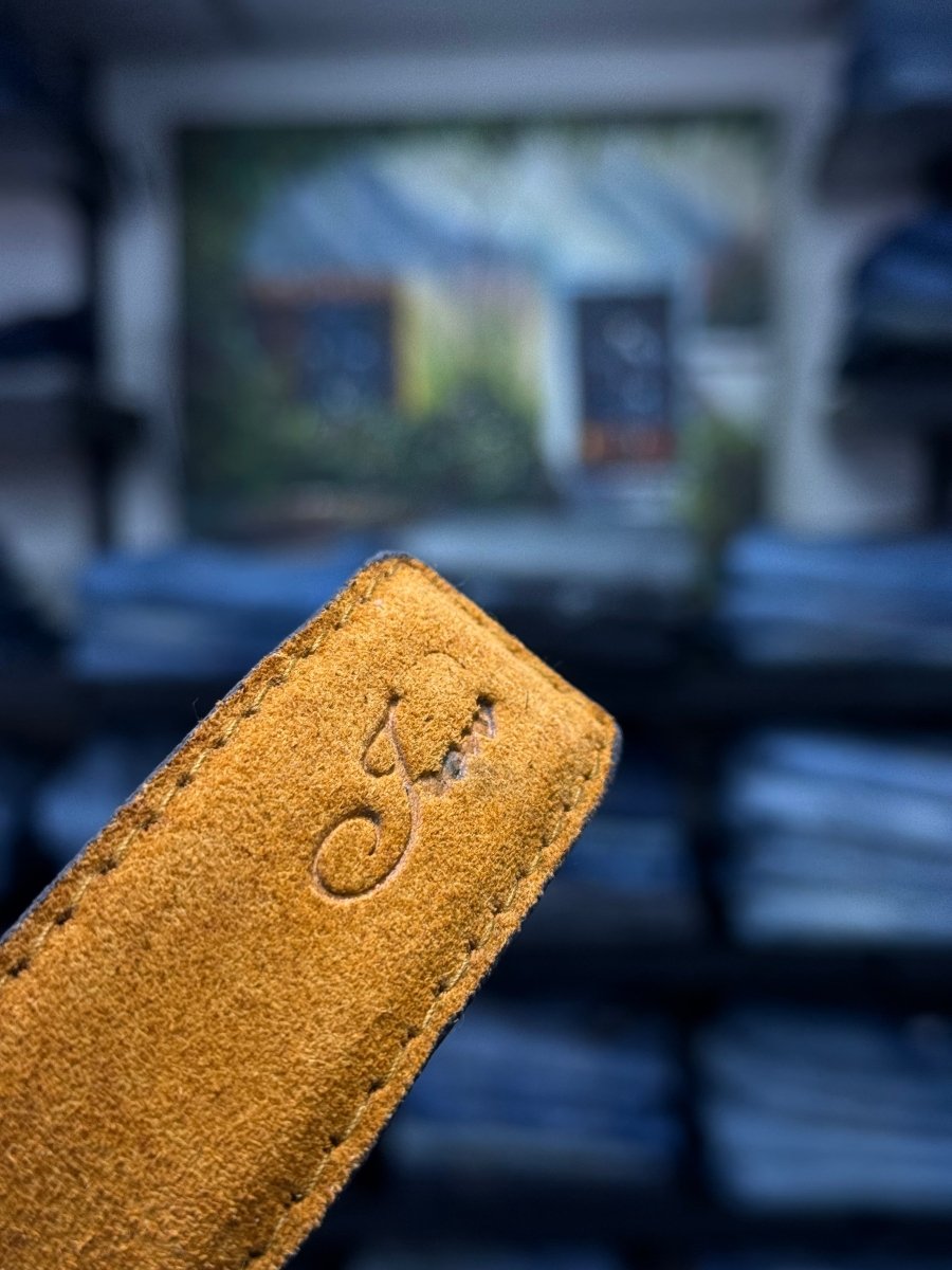 genuine italian suede belt flair by passo