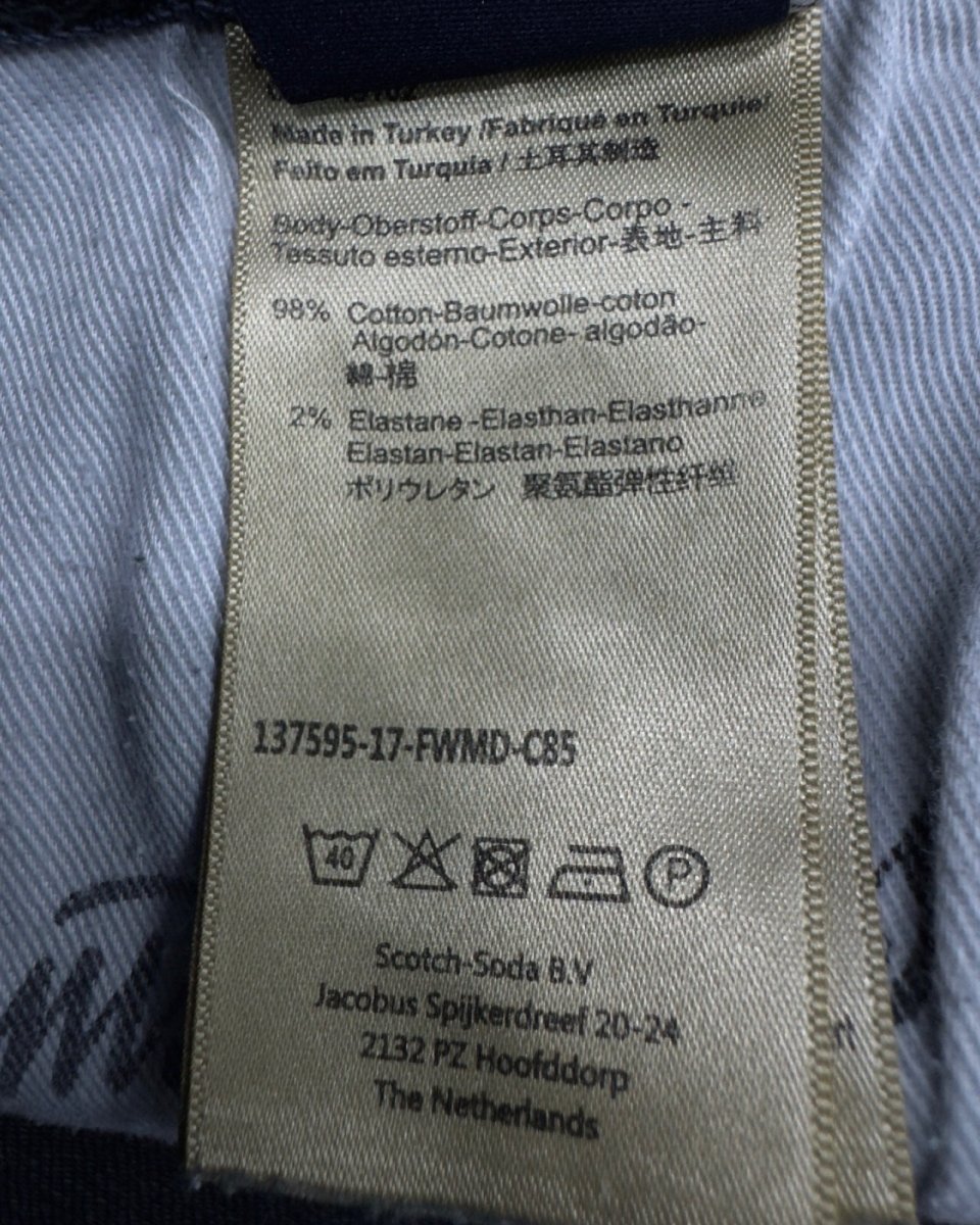 SCOTCH&SODA SLIM W33L32