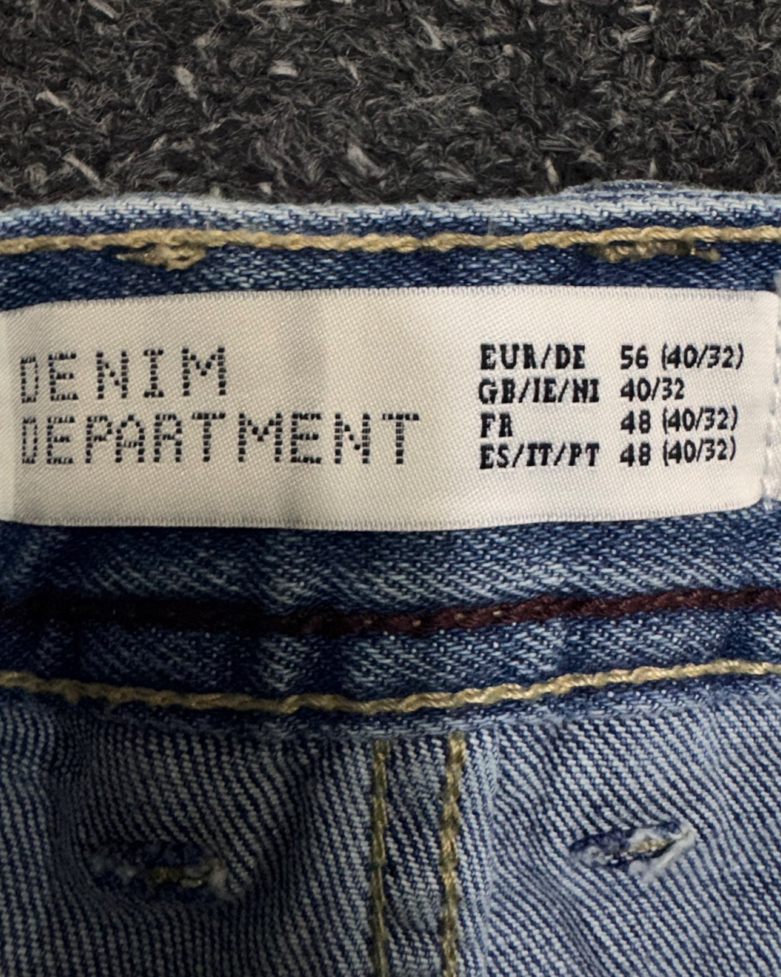 DENIM DEPARTMENT STRAIGHT W40L32