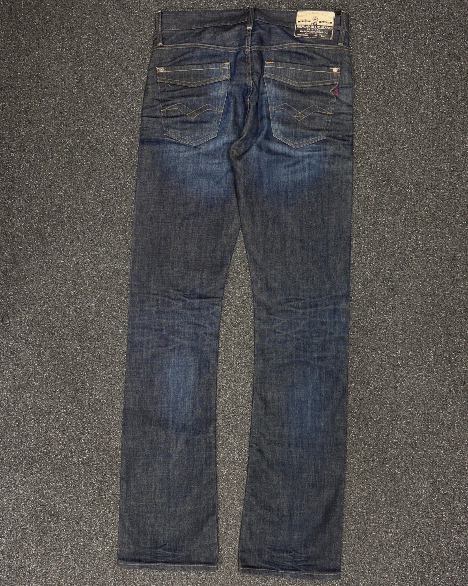 REPLAY BLUE JEANS Bootcut Straight w30l36