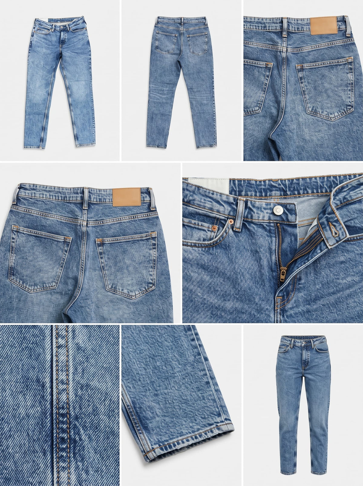 &denim - slim - stretch - zipper - 33X32