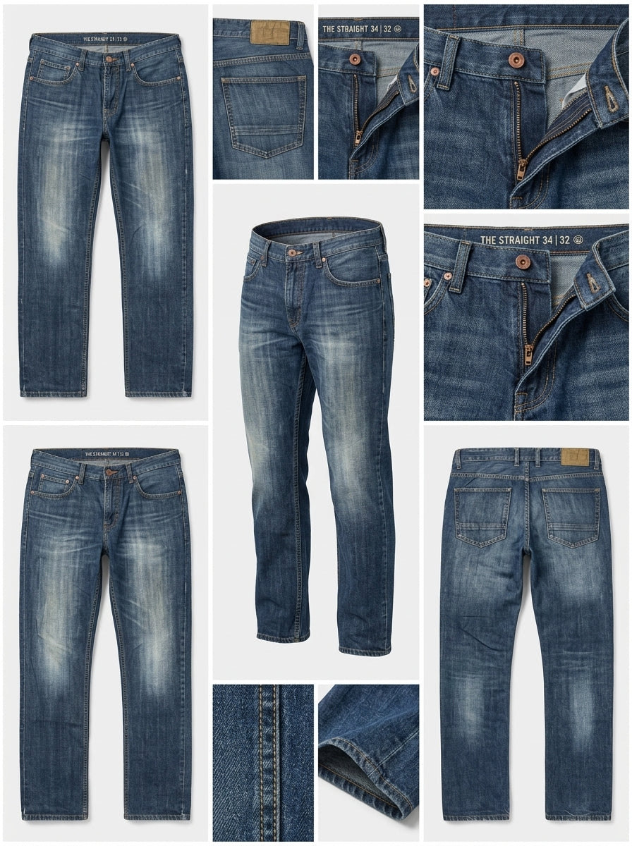 c&a - sTRAIGHT - COTTON100% - zipper - 34X32