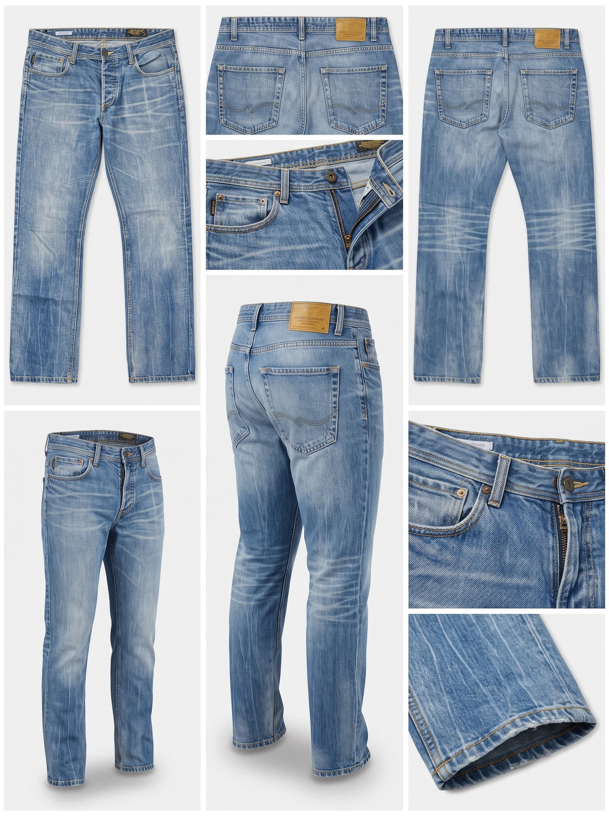 JACK&JONES - STRAIGHT - 100%COTTON - BUTTONS - 36X34