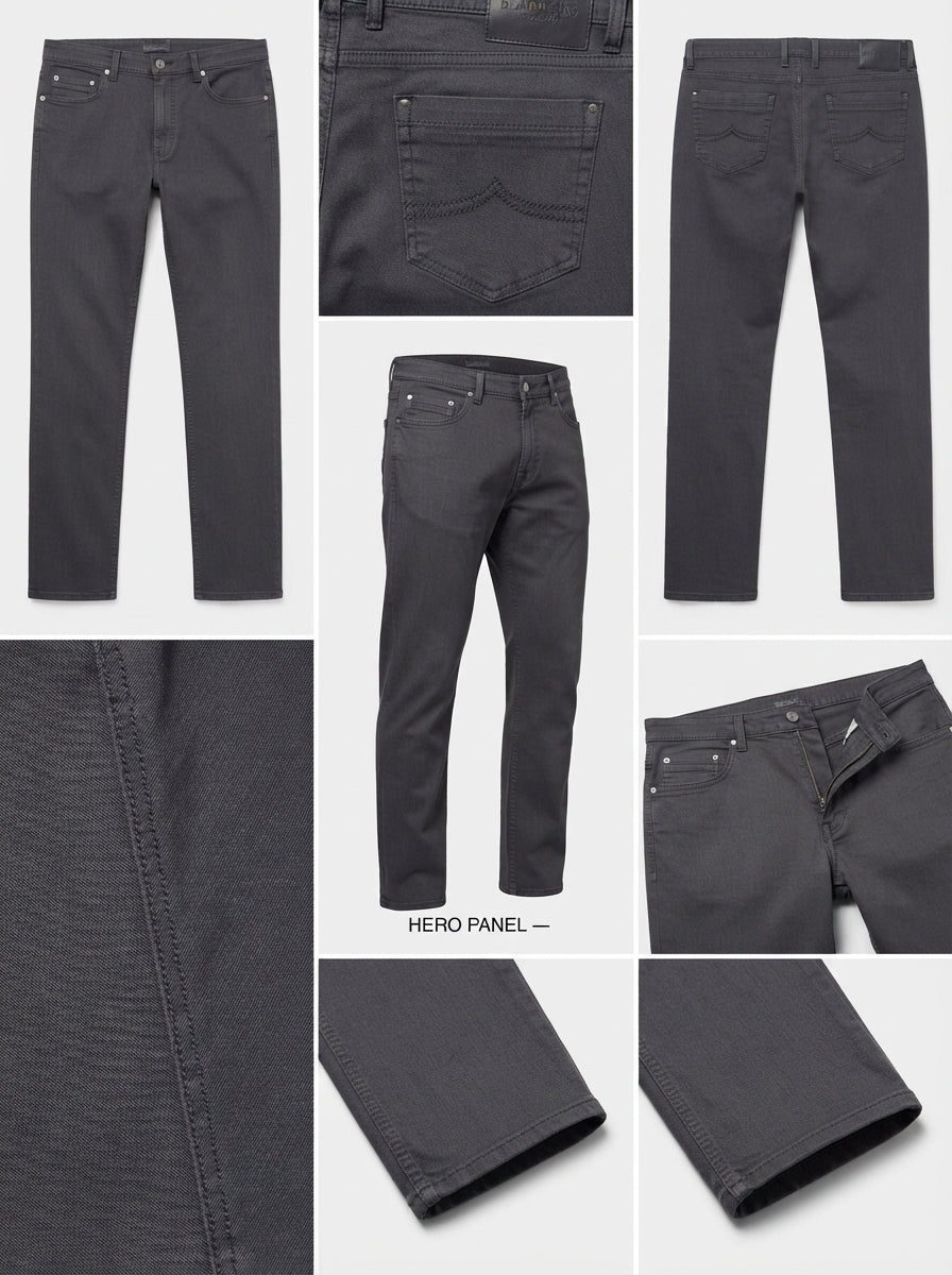 mac jeans - straight - stretch - zipper - 38x32