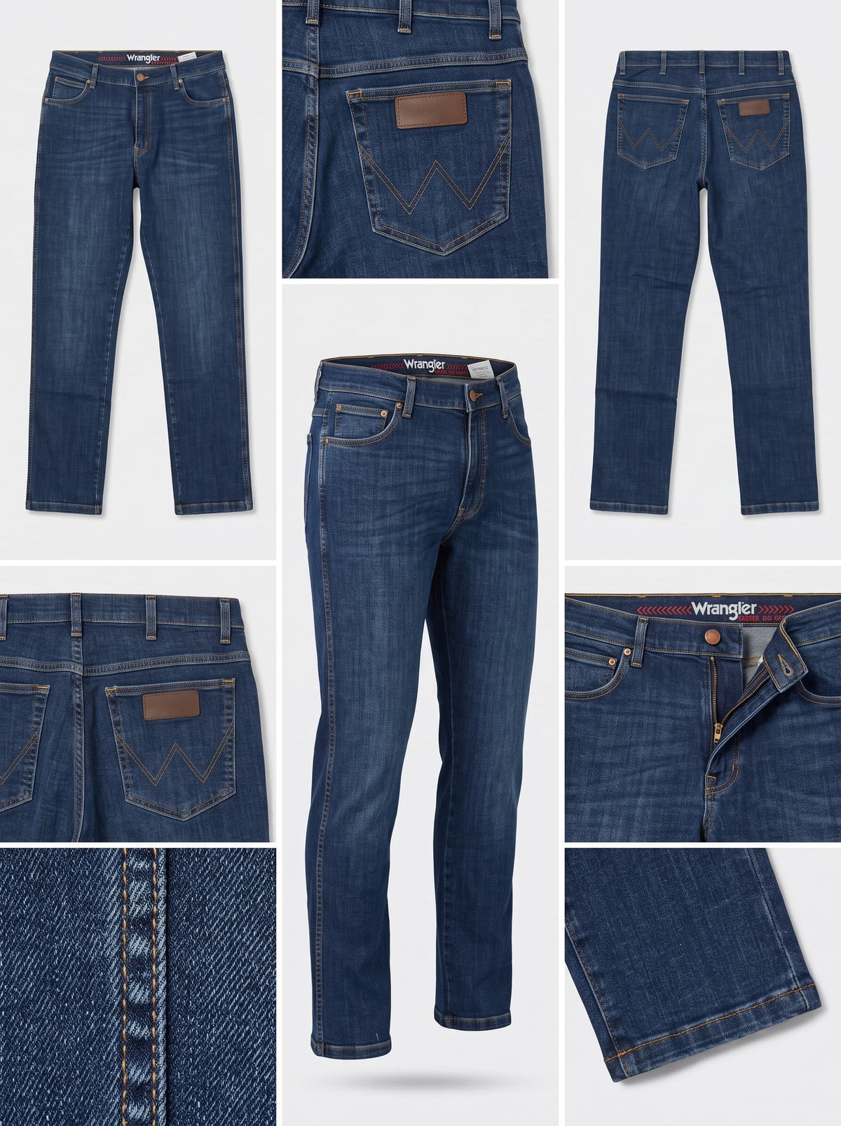 wrangler texas slim - straight - STRETCH - zipper - 34x32