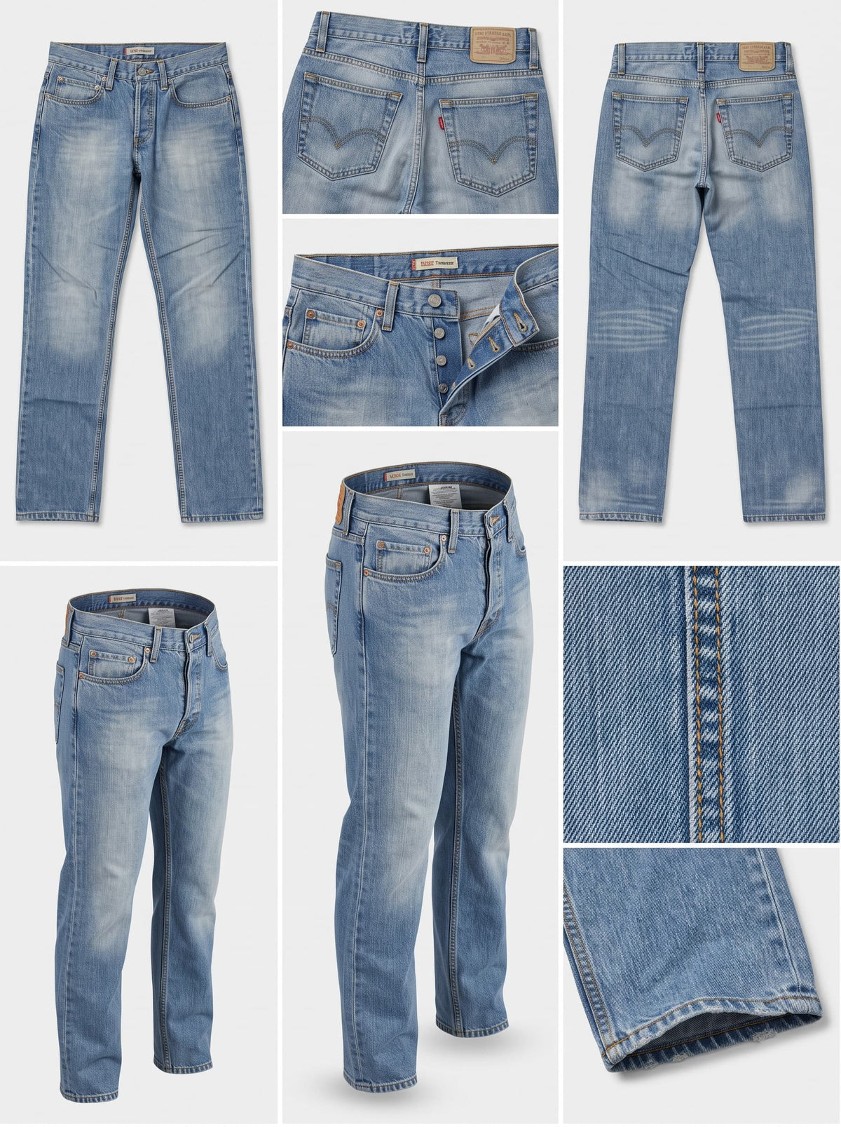 levi's 506 - straight - 100%COTTON - Zipper - 31X34
