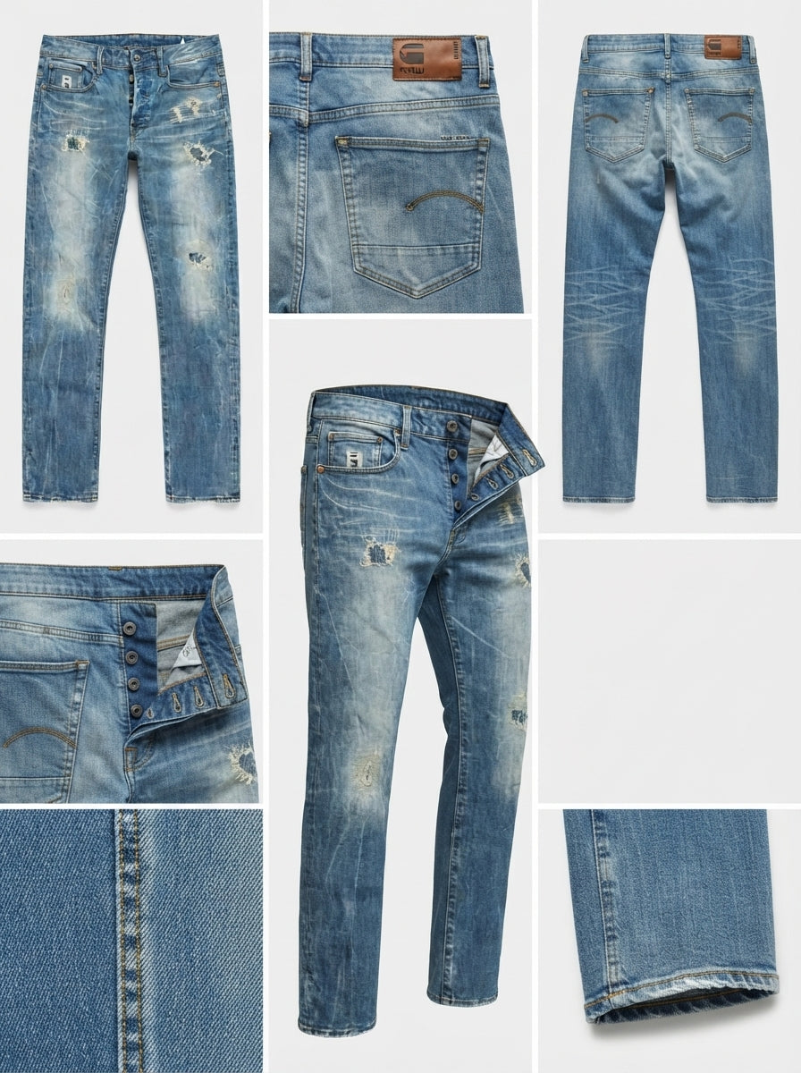 RAW G-STAR - REGULAR - COTTON100% - BUTTONS - 31X32