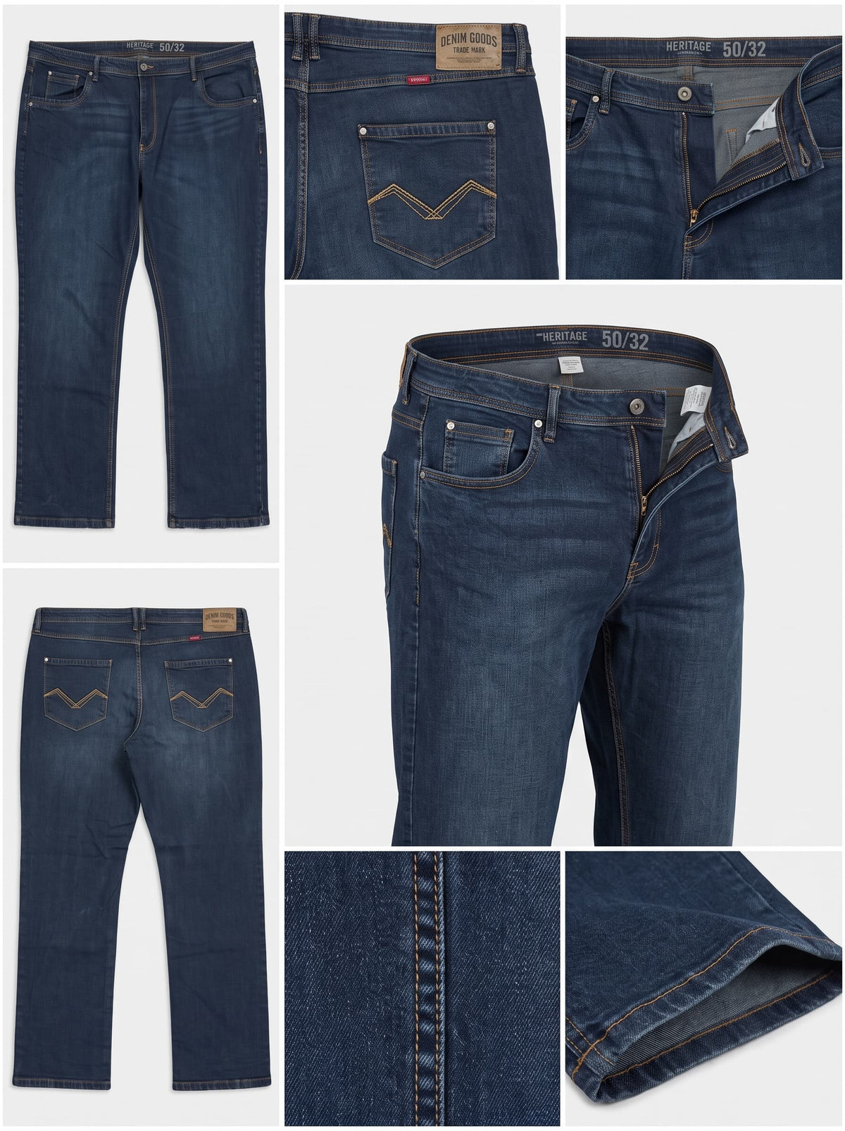 HERO - STRAIGHT - STRETCH - ZIPPER - 50X32