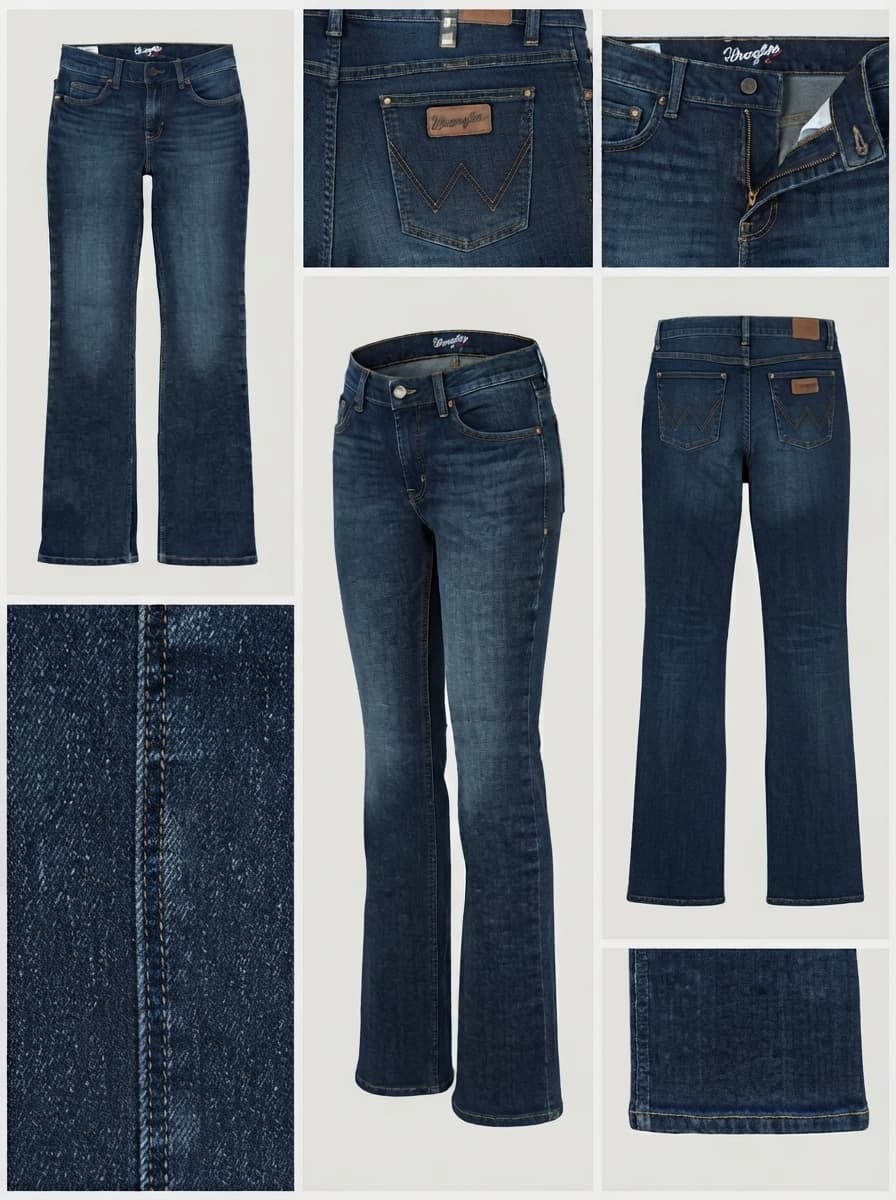wrangler - slim bootcut - stretch - zipper - 28x34