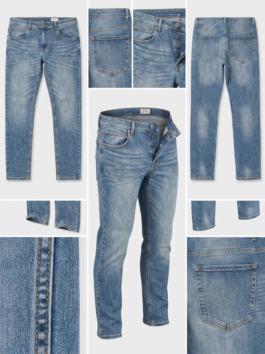 JEAN PASCALE - REGULAR - STRETCH - ZIPPER - 42X32