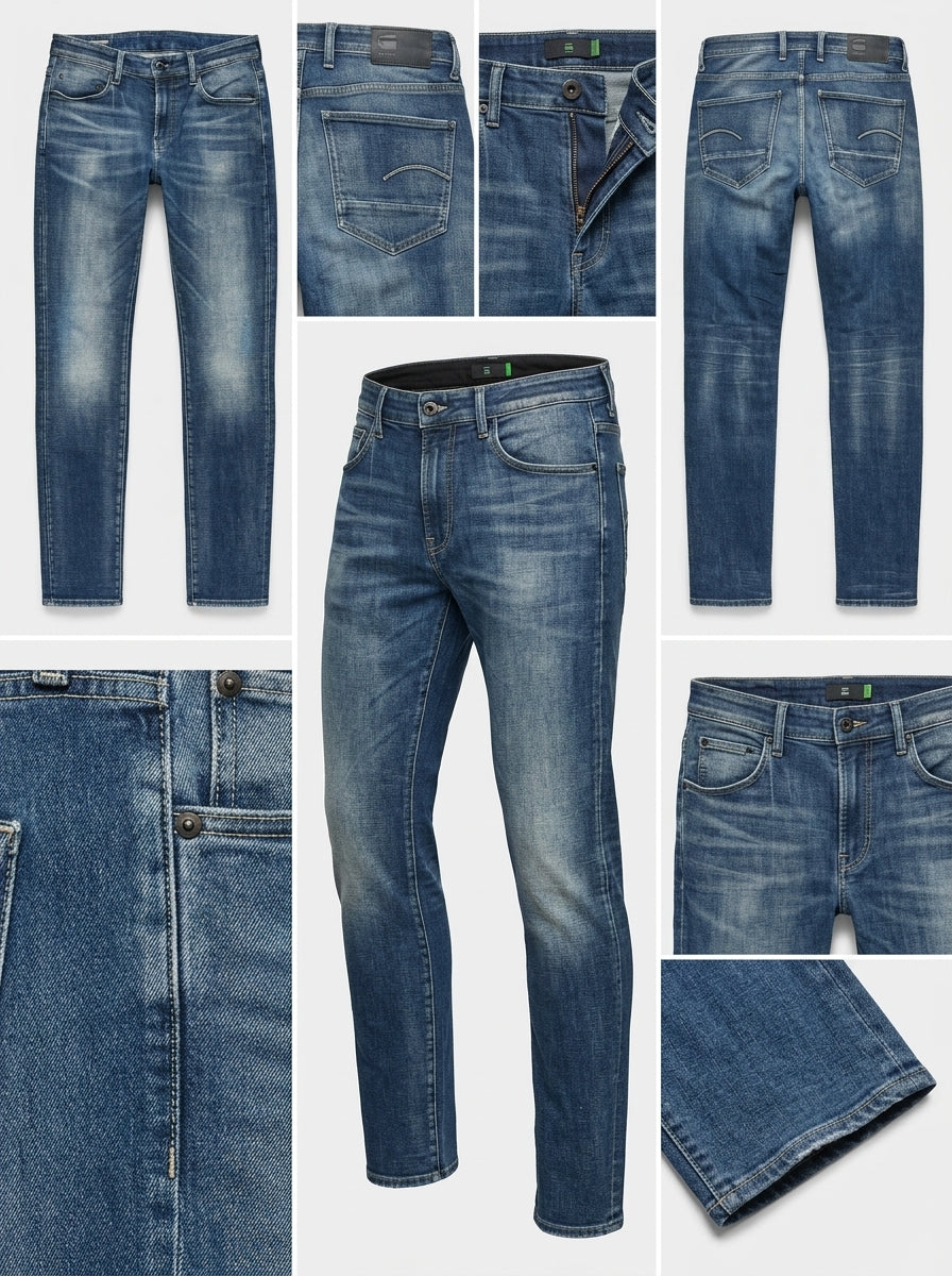 raw g-star - slim - stretch - zipper - 30x34
