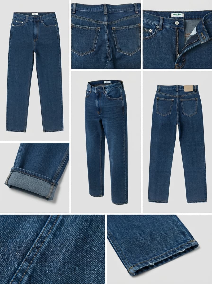 Pull & bear - slim straight - 100% Cotton - zipper - 26x30