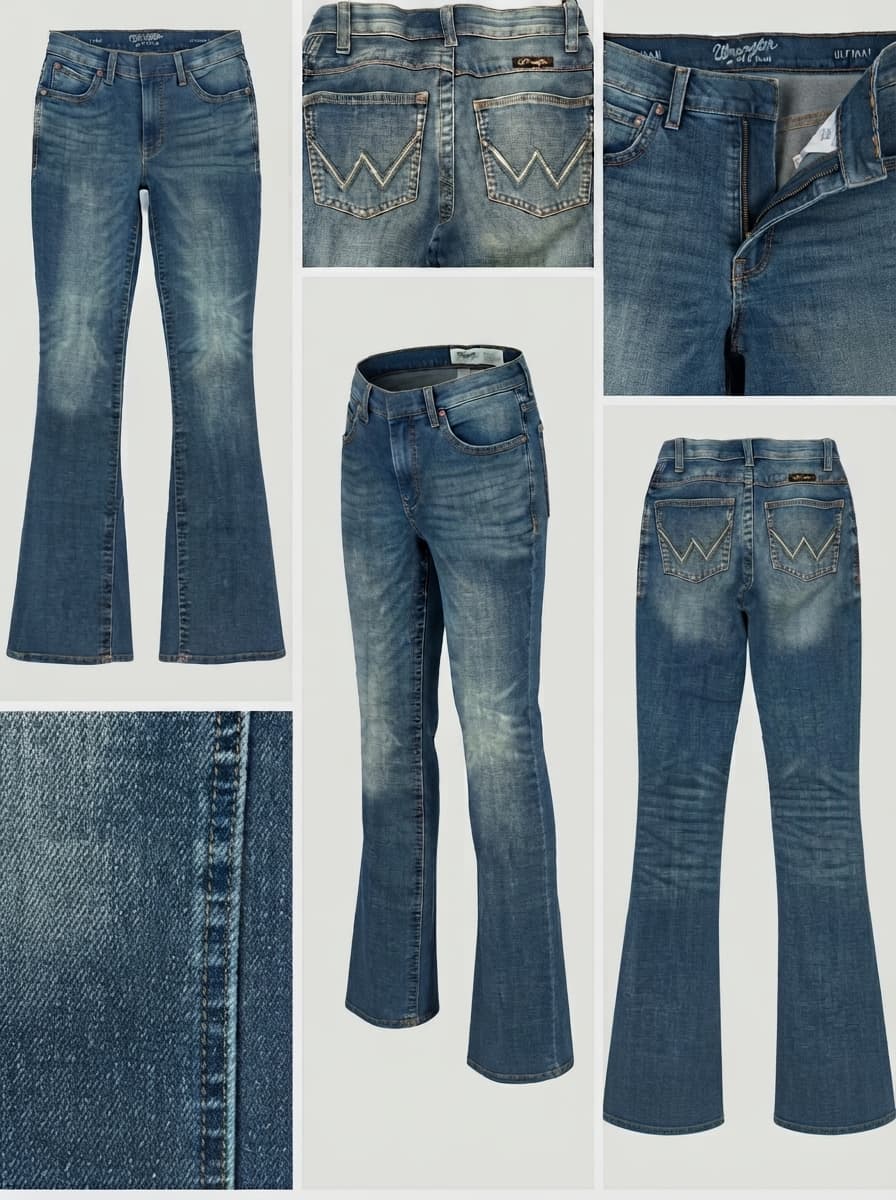 wrangler- slim bootcut - stretch - zipper - 26x34
