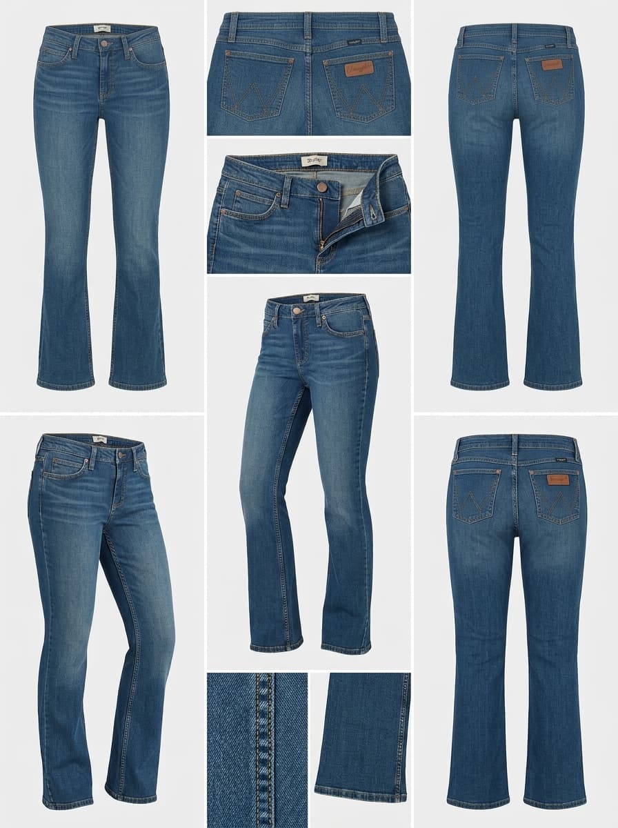 wrangler - mid rise bootcut - STRETCH - zipper - 29x32