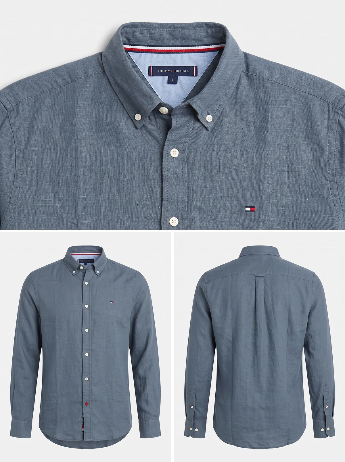 tommy hilfiger linen navy