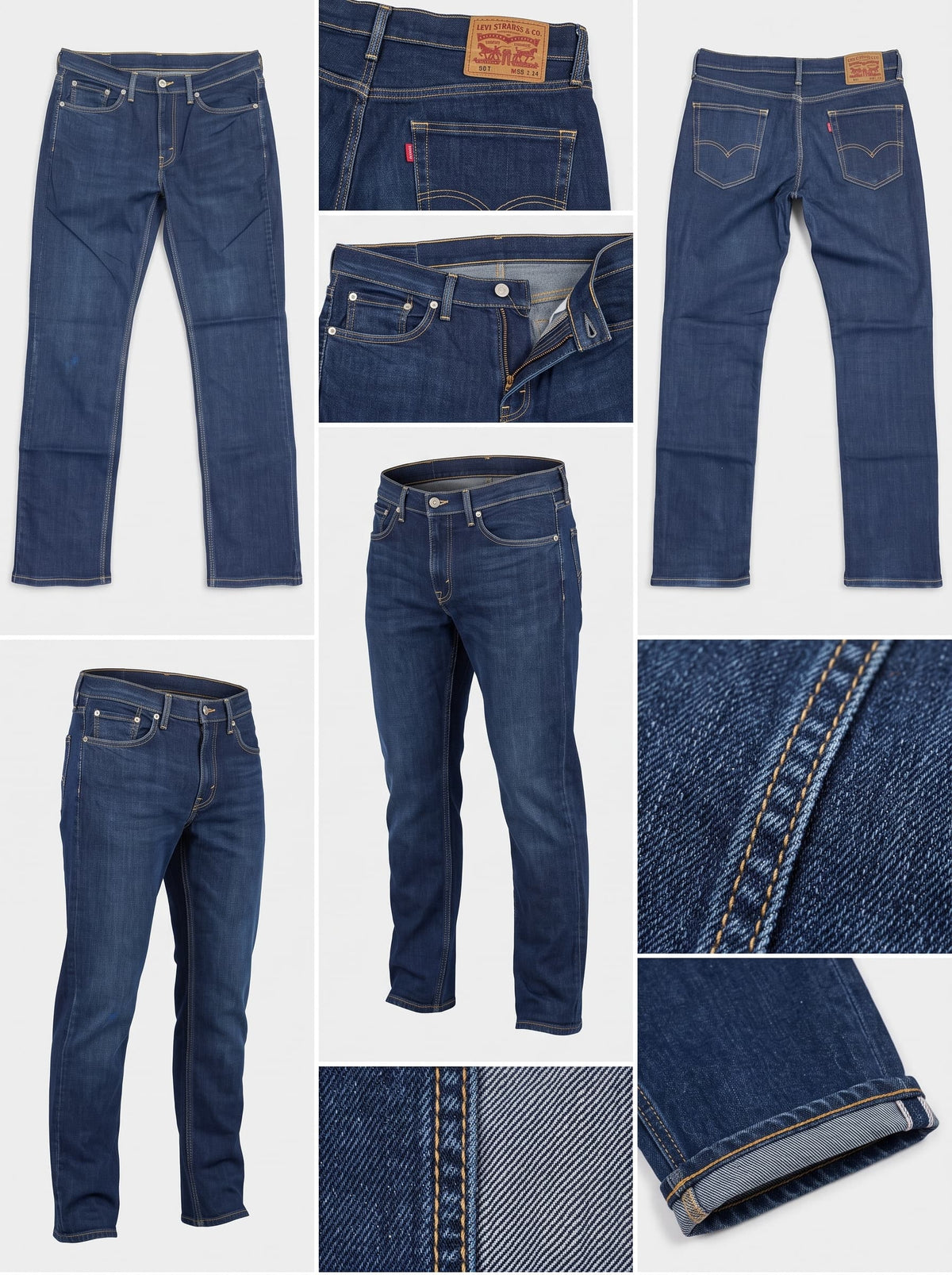 levi's 514 - straight - stretch - zipper - 33X34