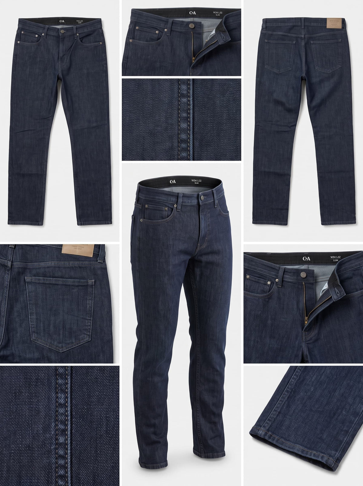 c&a - slim - stretch - zipper - 33X32