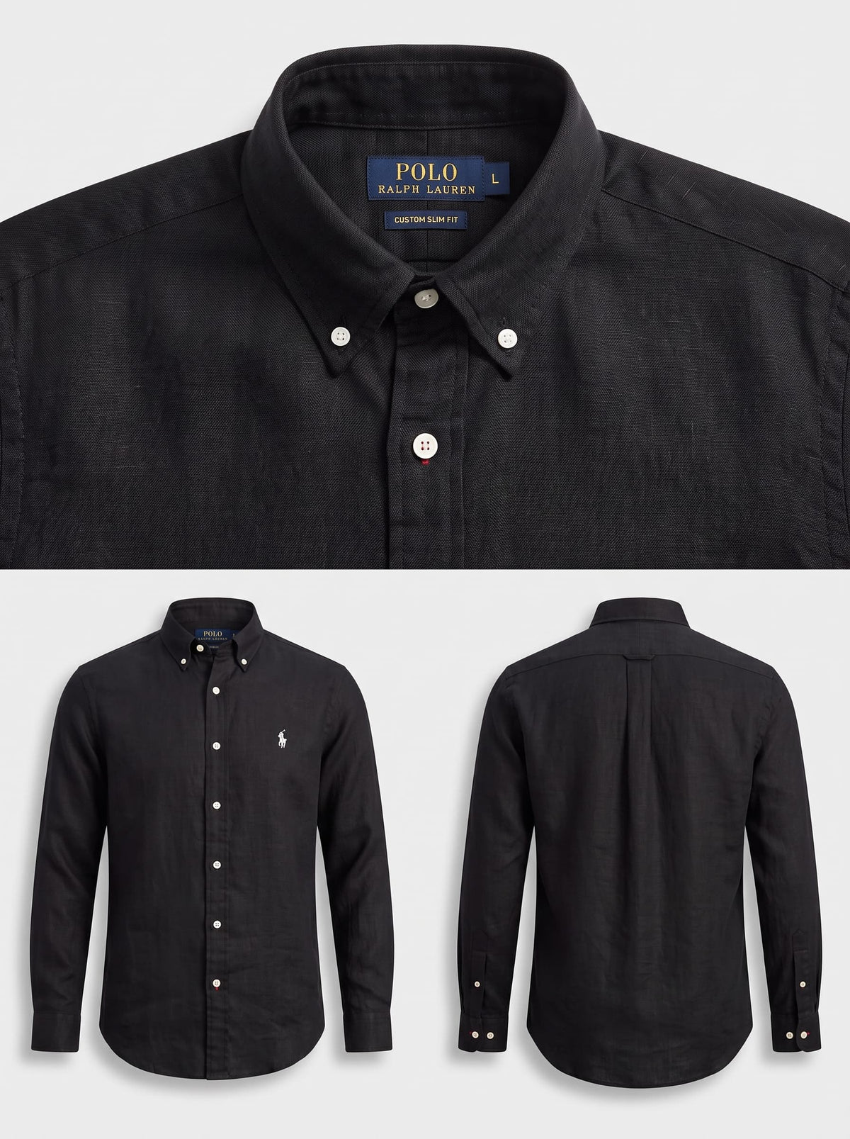 polo ralph lauren linen black