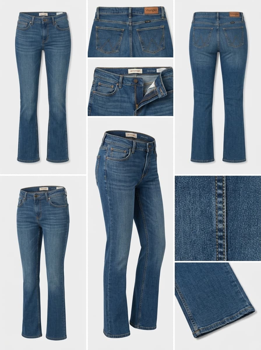 wrangler - high rise bold bootcut - STRETCH - zipper - 24x34