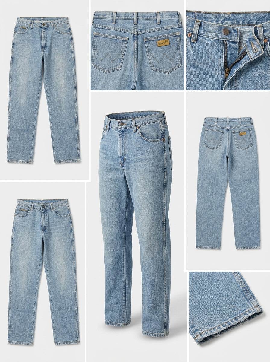 WRANGLER - relaxed - COTTON100% - ZIPPER - 36x34