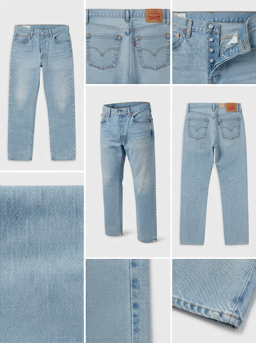 Levis - straight - stretch - button - 28x32
