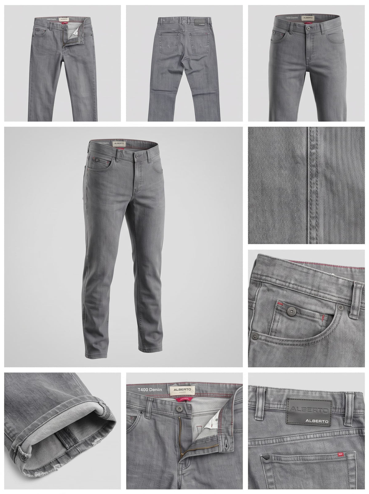 alberto - straight - stretch - zipper - 33x34
