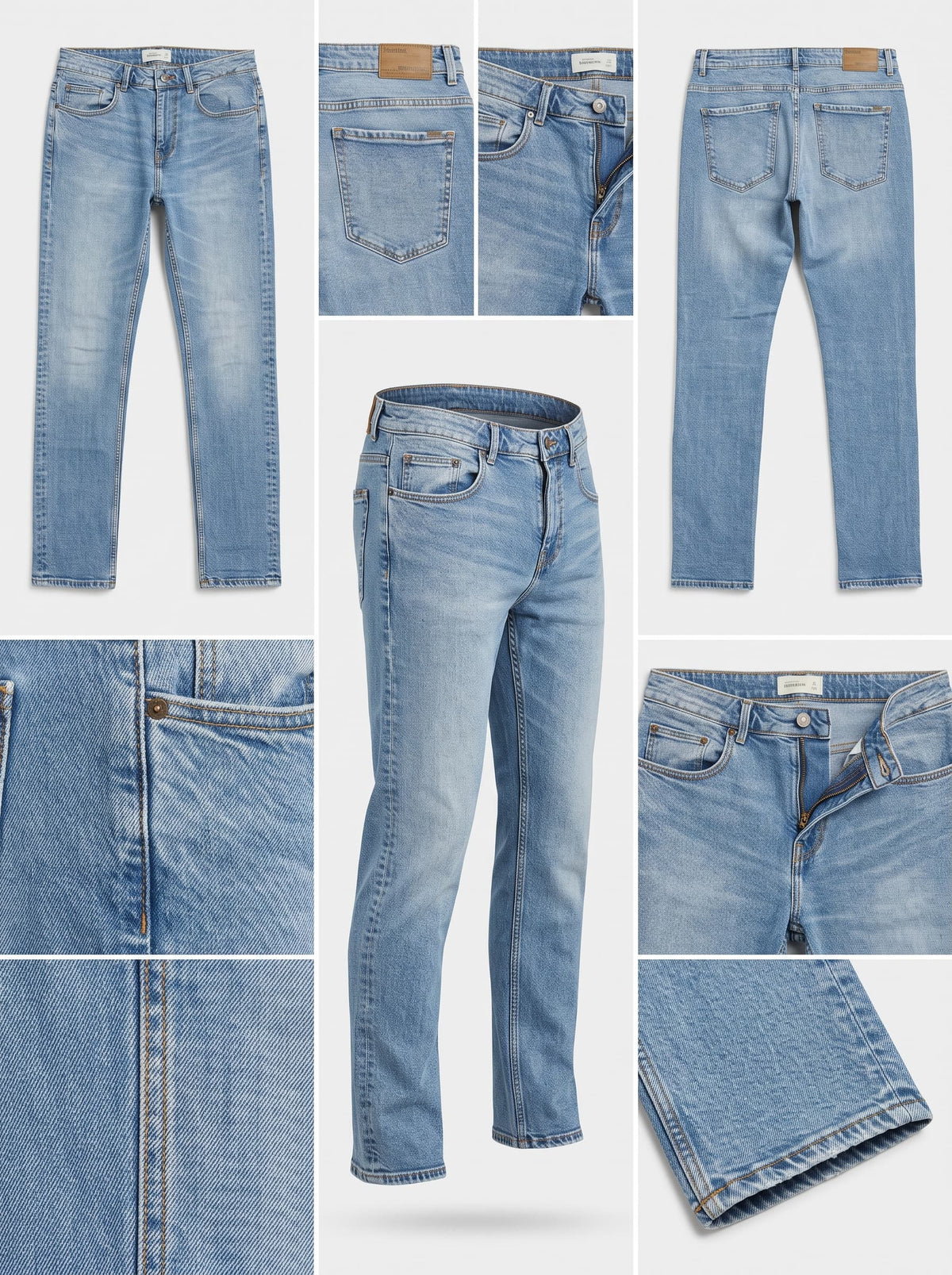 pull&bear - slim - stretch - zipper - 34x32