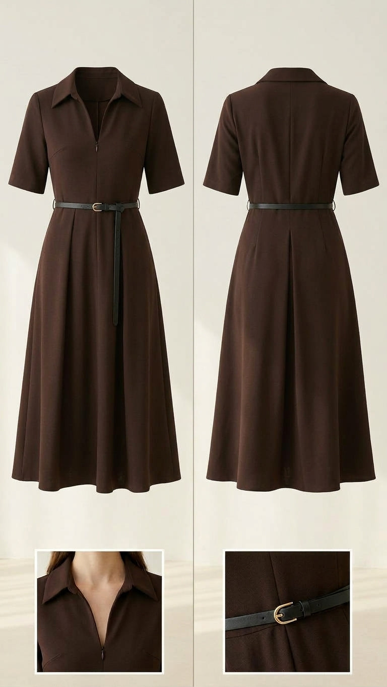brown Dress - s