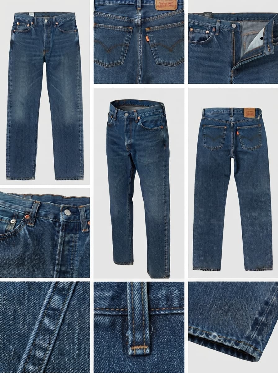 Levis 81402 - straight - 100% cotton - zipper - 27x30