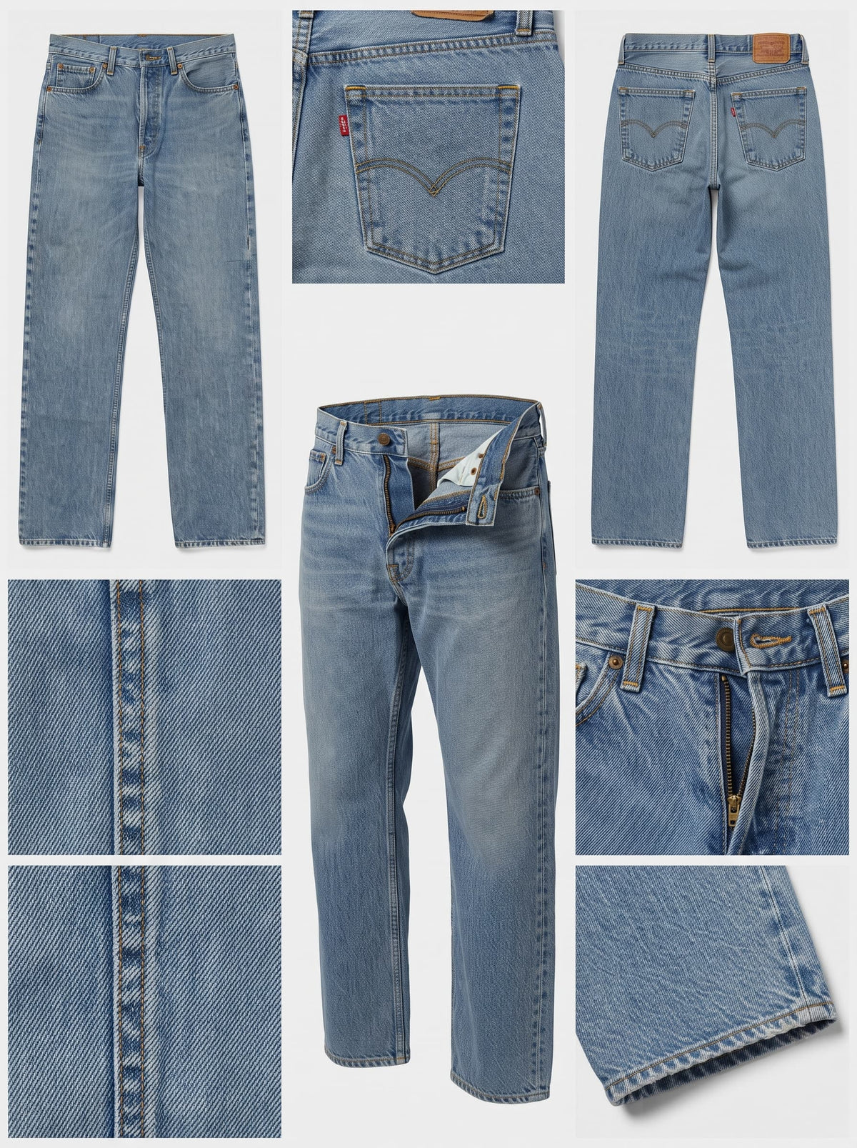 levi's 751 - RELAXED - 100%COTTON - Zipper - 28X32