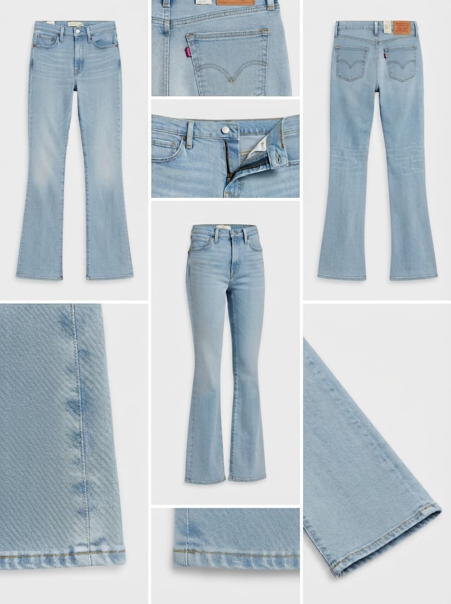 levis - bootcut - stretch - zipper - 24x30