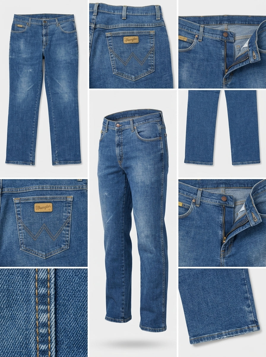 WRANGLER - STRAIGHT - STRETCH - ZIPPER - 36X30