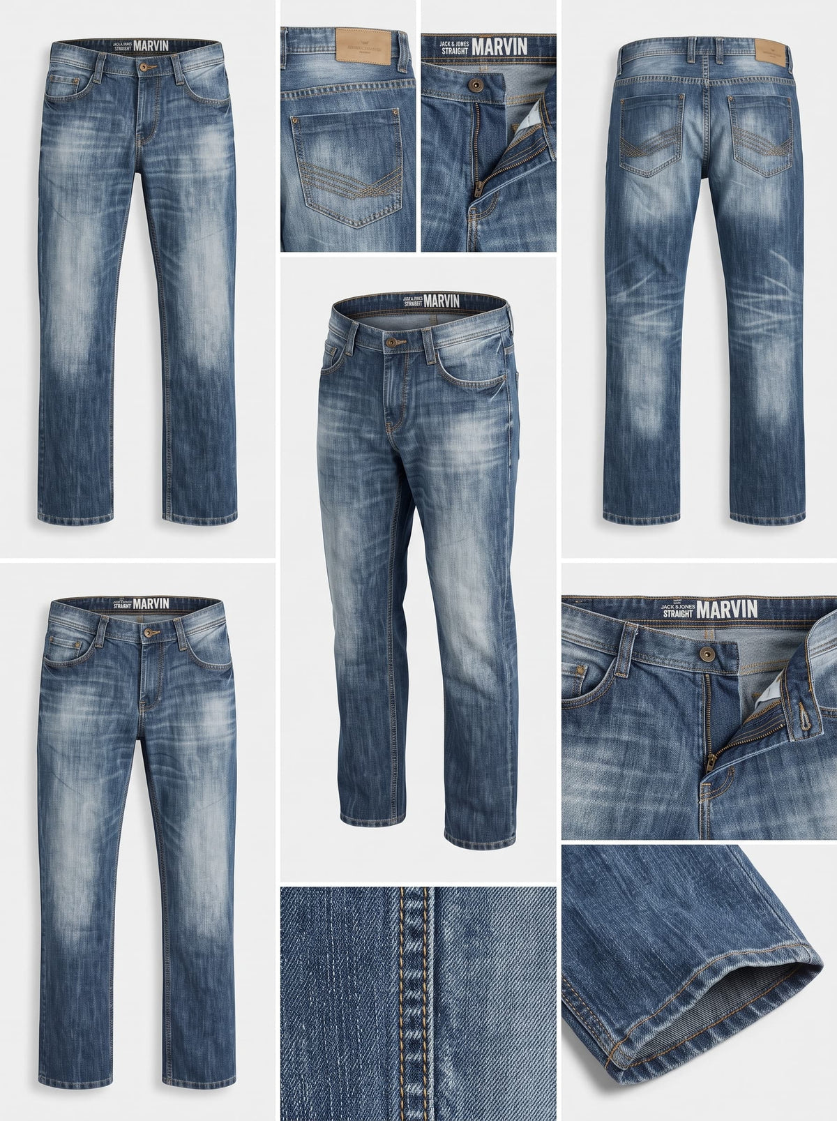 tom tailor - STRAIGHT - 100%COTTON - zipper - 34X32