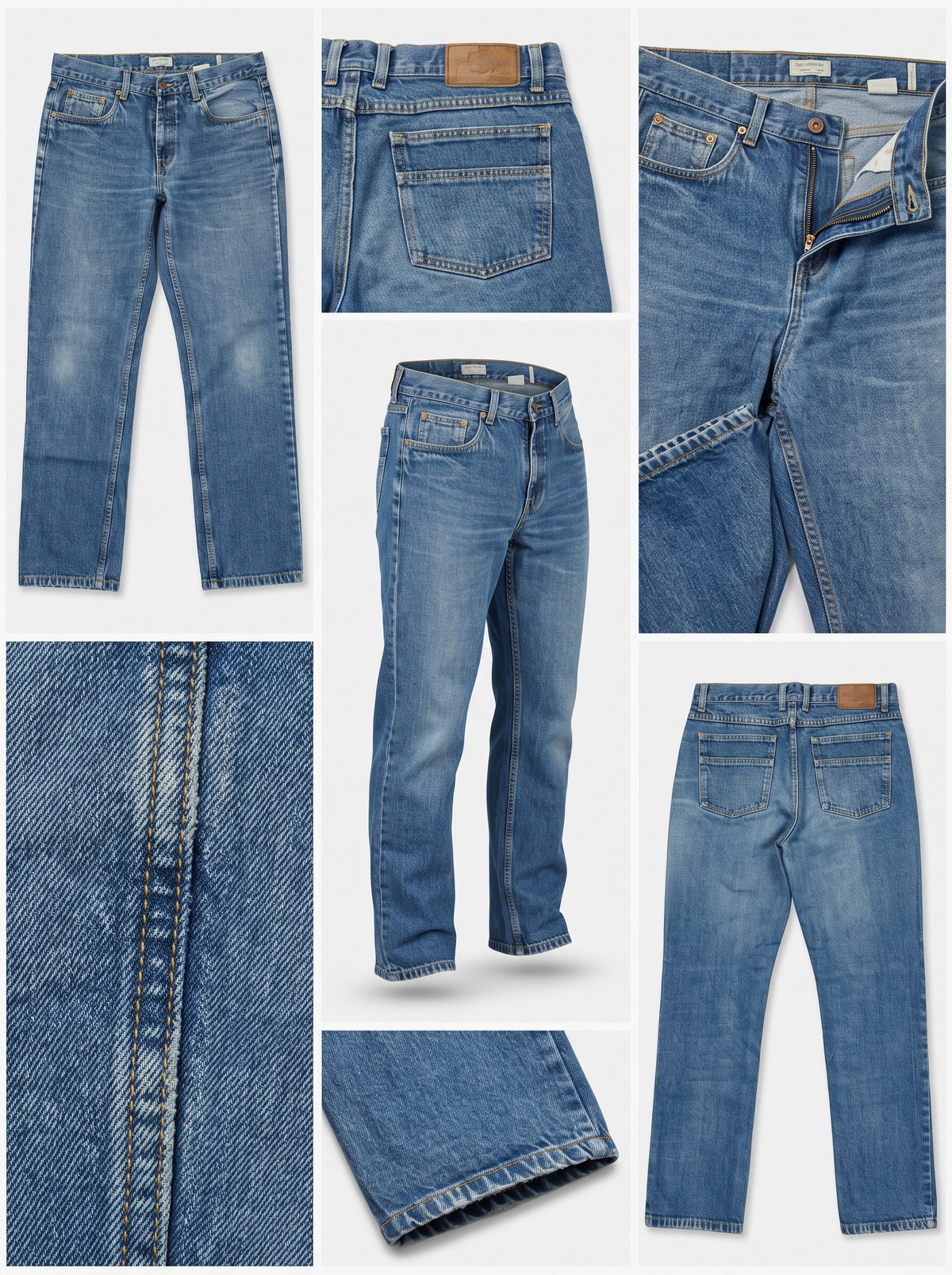 JOHN BANER - STRAIGHT - COTTON100% - ZIPPER - 34X32