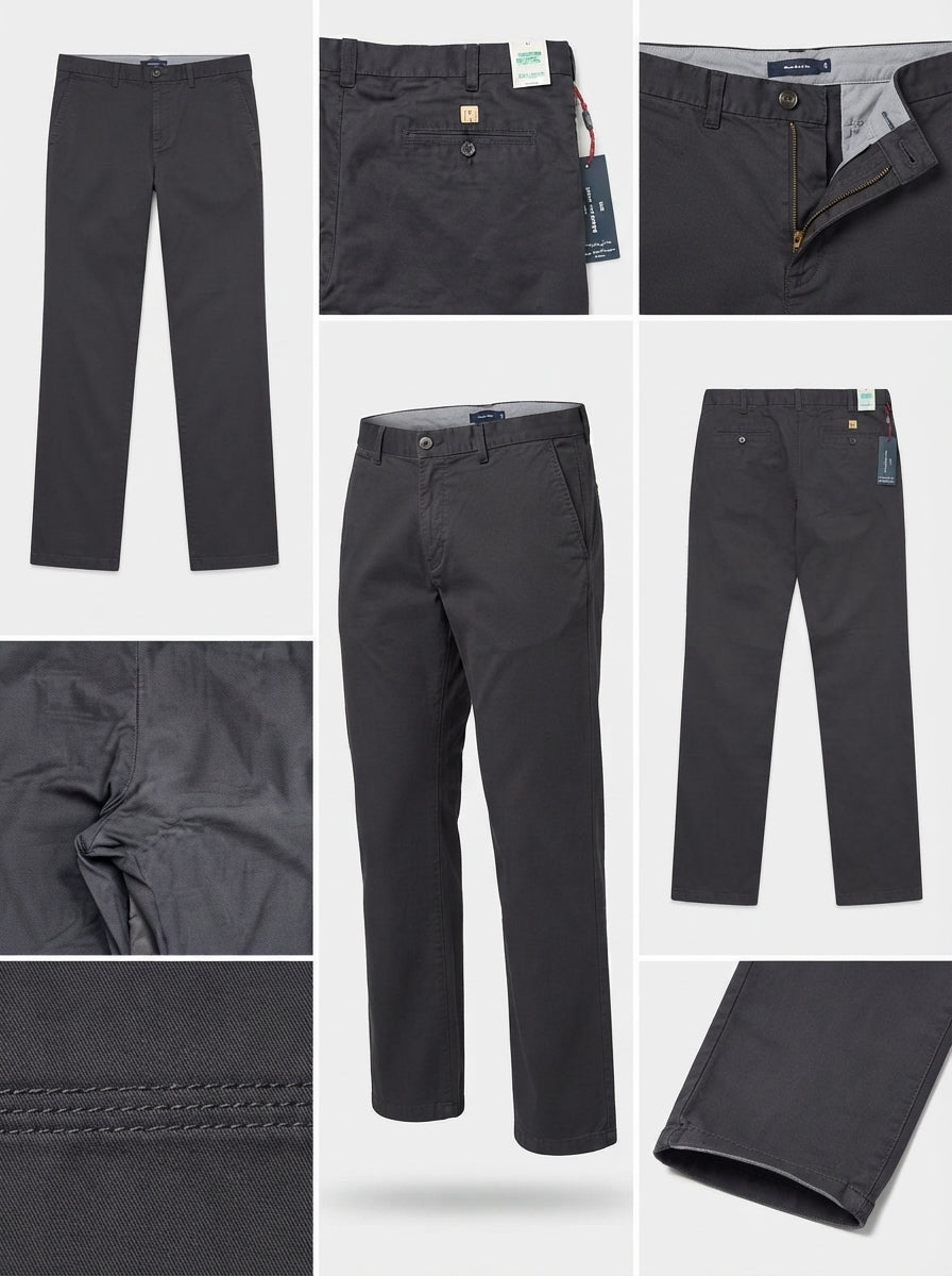 marks&spencer - straight - 100%cotton - zipper - 42x29